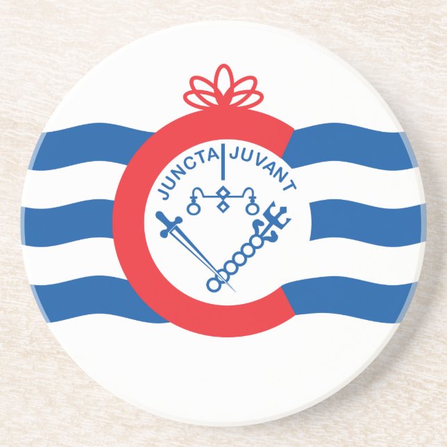 Cincinnati flag coaster (Front)