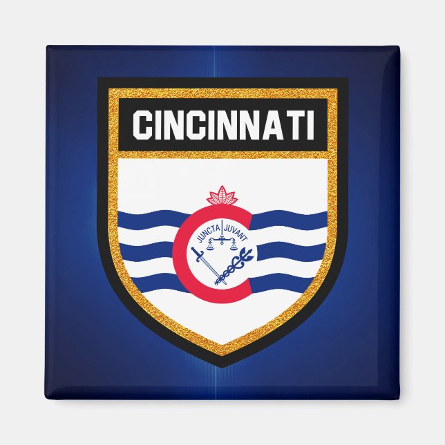 Cincinnati Flag Magnet (Front)