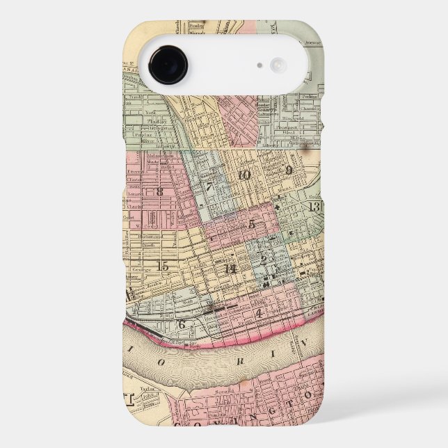 Cincinnati Map by Mitchell Case-Mate iPhone Case (Back)