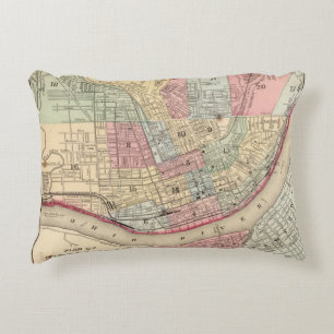 Cincinnati Map by Mitchell Decorative Cushion