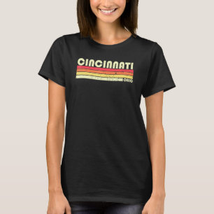 Cincinnati Oh Ohio City Home Roots Retro 70s 80s T-Shirt