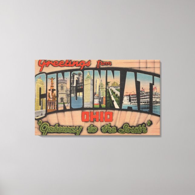 Cincinnati, Ohio (Gateway to the South) Canvas Print (Front)