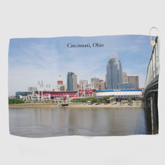CIncinnati, Ohio golf towel (Horizontal)