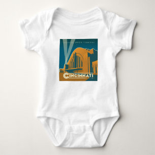 Cincinnati, Ohio   Historic Union Terminal Baby Bodysuit