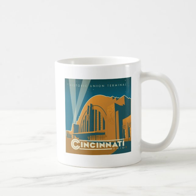 Cincinnati, Ohio | Historic Union Terminal Coffee Mug (Right)