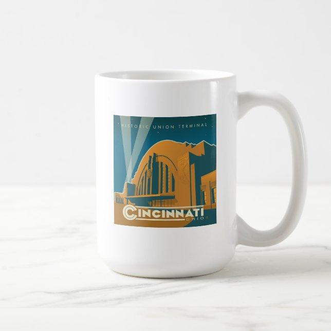 Cincinnati, Ohio | Historic Union Terminal Coffee Mug (Right)