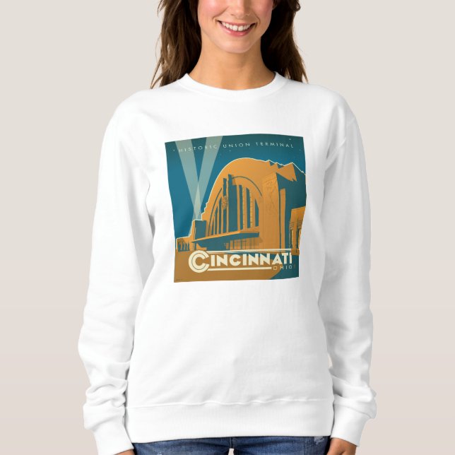 Cincinnati, Ohio | Historic Union Terminal Sweatshirt (Front)