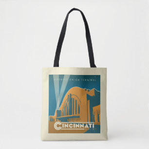 Cincinnati, Ohio   Historic Union Terminal Tote Bag