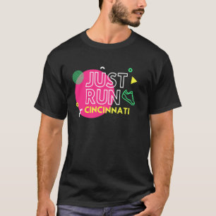 Cincinnati Ohio Just Run 1980 S Graphic T-Shirt