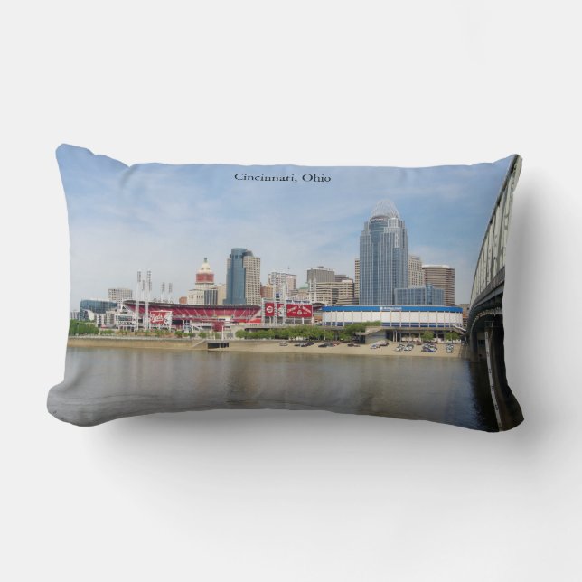 CIncinnati, Ohio lumbar pillow (Front)