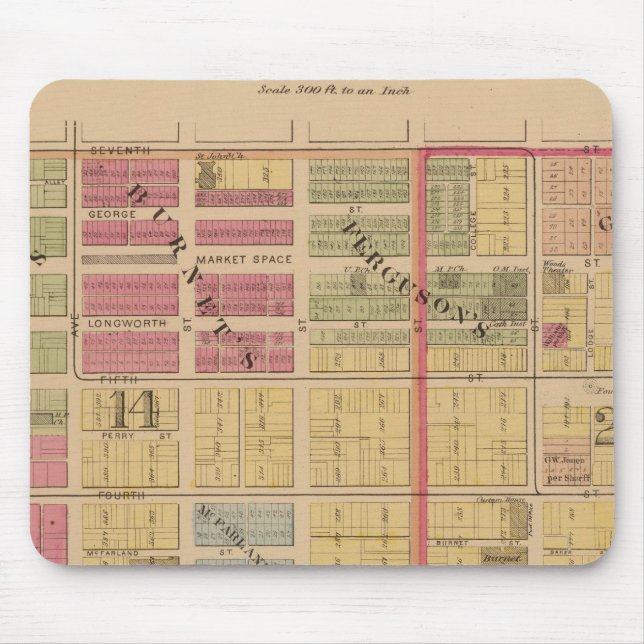 Cincinnati, Ohio Mouse Pad (Front)