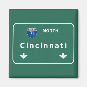 Cincinnati Ohio oh Interstate Highway Freeway : Magnet