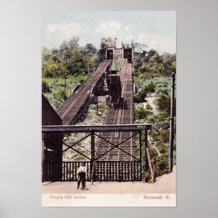 Cincinnati Ohio Price's Hill Incline Poster