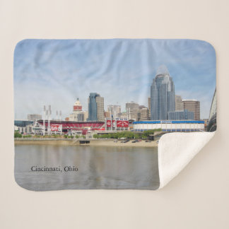 Cincinnati, Ohio sherpa blanket