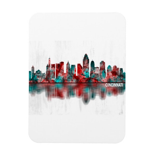 Cincinnati Ohio Skyline Magnet (Vertical)