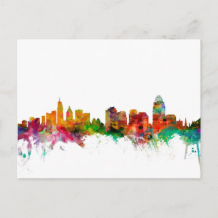 Cincinnati Ohio Skyline Postcard