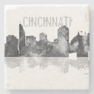 Cincinnati, Ohio Skyline Stone Coaster
