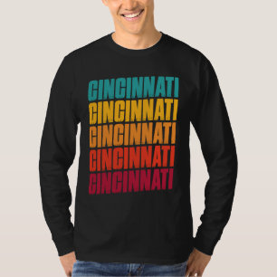 Cincinnati Ohio Souvenir  Retro Vintage Cincinnati T-Shirt