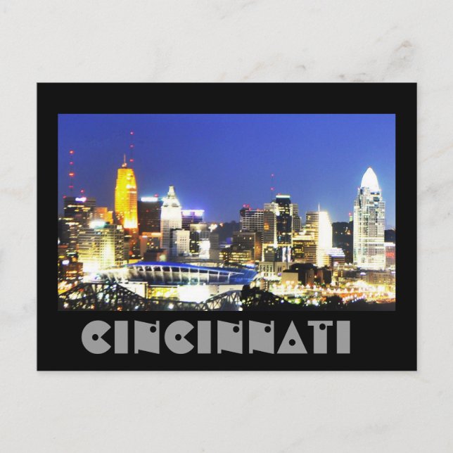 Cincinnati, Ohio, the Queen City. Postcard (Front)