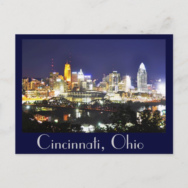 Cincinnati, Ohio, the Queen City. Postcard (Front)