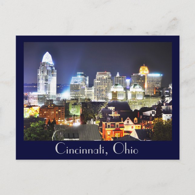 Cincinnati, Ohio, the Queen City. Postcard (Front)