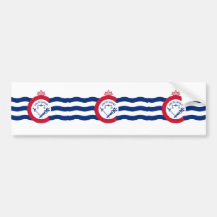 Cincinnati, Ohio, United States flag Bumper Sticker
