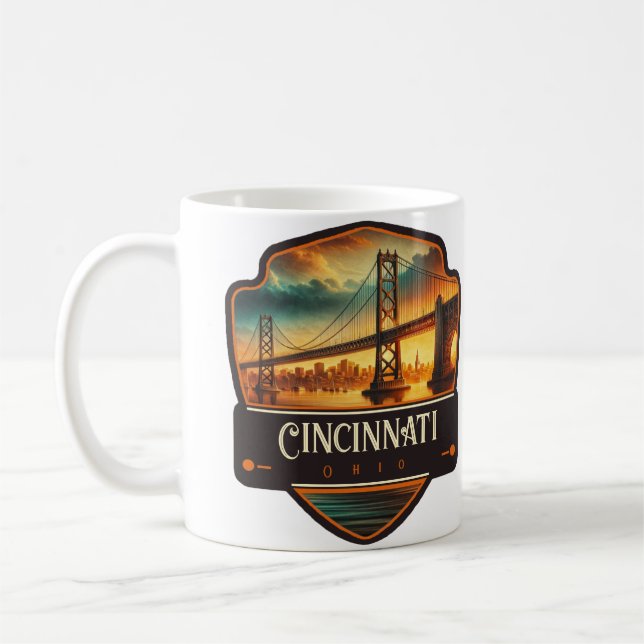 Cincinnati, Ohio | Vintage Coffee Mug (Left)