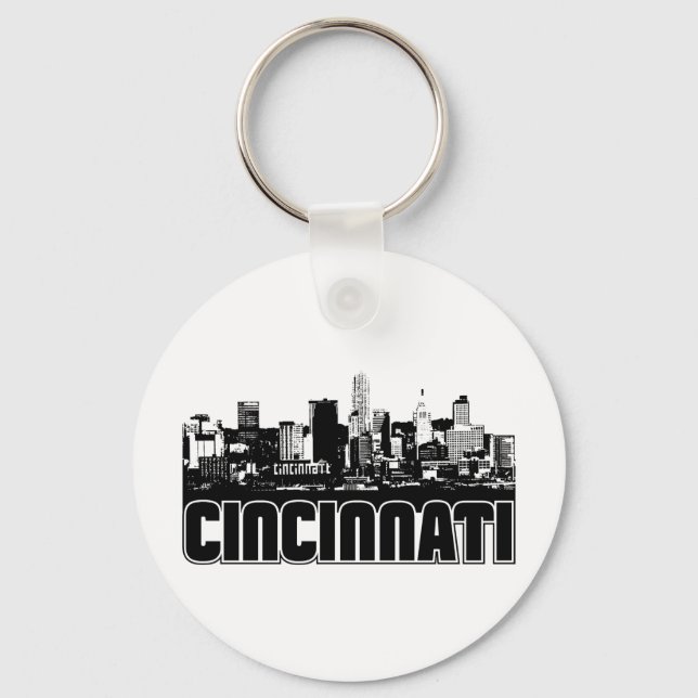 Cincinnati Skyline Key Ring (Front)