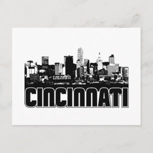 Cincinnati Skyline Postcard
