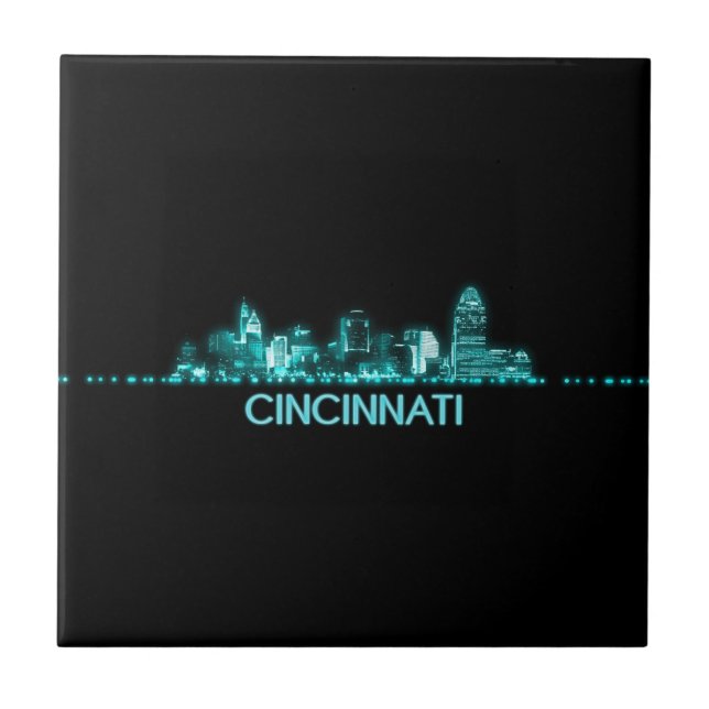 Cincinnati Skyline Tile (Front)