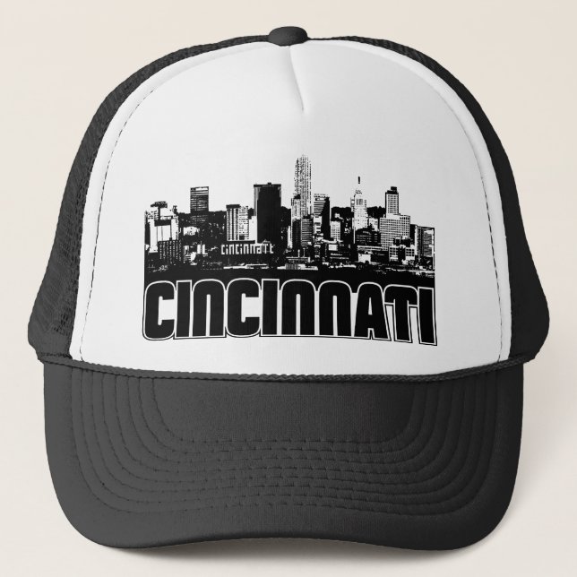Cincinnati Skyline Trucker Hat (Front)