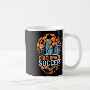 Cincinnati Soccer City Skyline Cool Cincy 513 Coffee Mug
