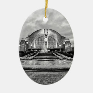 Cincinnati Union Terminal Ceramic Tree Decoration