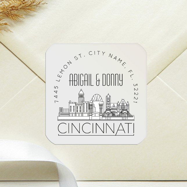 Cincinnati Wedding | Pre-Addressed Envelope Seal (Creator Uploaded)