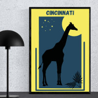Cincinnati Zoo Ohio Vintage Giraffe