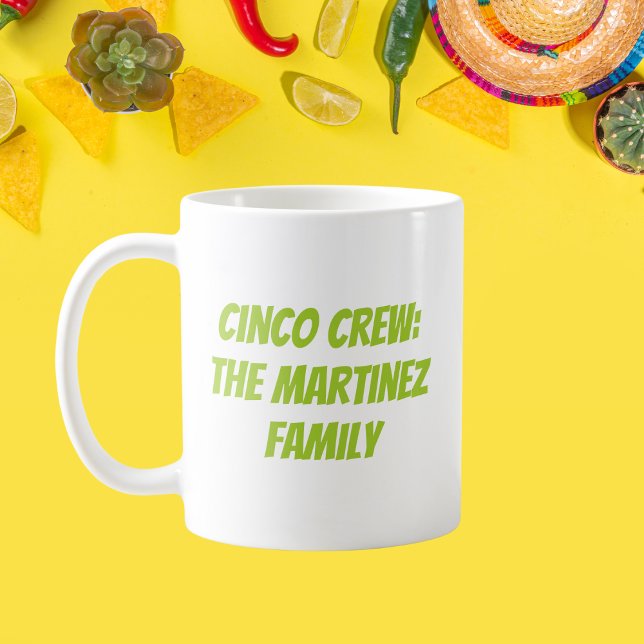 Cinco Crew Personalised Family Name Coffee Mug (Creator Uploaded)