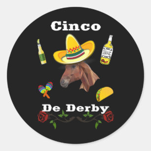 Cinco De Der Mexican Cinco De Mayo 1  Classic Round Sticker
