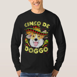 Cinco De Doggo Mayo Corgi Men Women Dog Sombrero T-Shirt