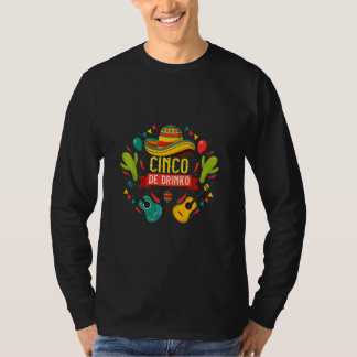 Cinco De Drinko 5 De Mayo Drinko De Mayo  Mexican  T-Shirt