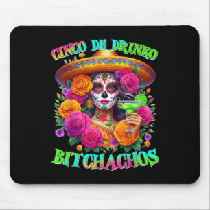 Cinco De Drinko Achos Cinco De Mayo Drinking Mexic Mouse Pad