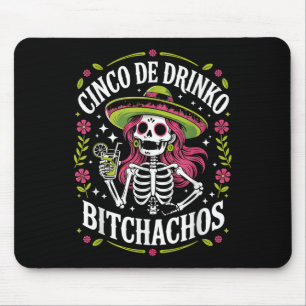 Cinco De Drinko Achos Cinco De Mayo Mexican Party Mouse Pad