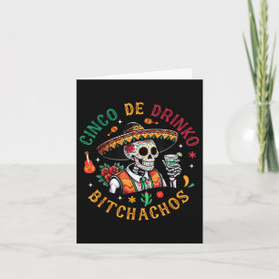 Cinco De Drinko Achos Funny Cinco De Mayo Drinking Card