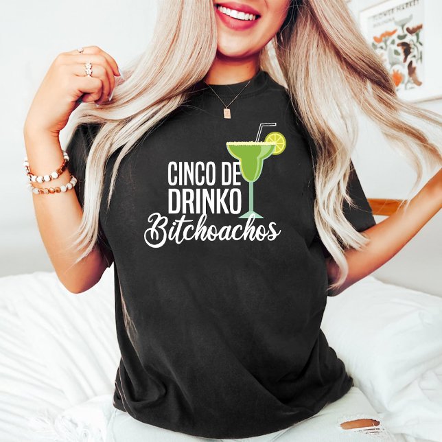 Cinco de Drinko Bitchachos | Funny Cinco De Mayo T-Shirt (Cinco de Drinko Bitchachos | Funny Cinco De Mayo T-Shirt)
