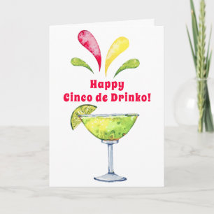Cinco de Drinko  Cinco de Mayo Margarita Card