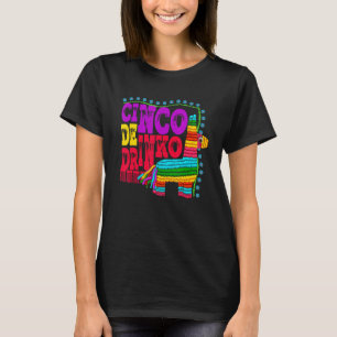 Cinco De Drinko  Funny Mexican Drinking Idea T-Shirt