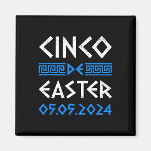 Cinco De Easter Funny Cinco De Mayo Orthodox Greek Magnet