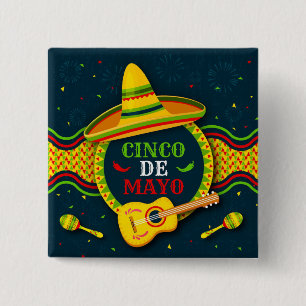 Cinco De Mayo 15 Cm Square Badge