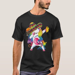 Cinco De Mayo 2022 Dabbing Unicorn Taco Holder Mex T-Shirt