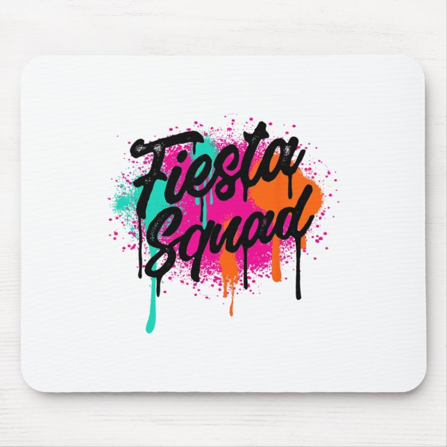 Cinco De Mayo 2024 Fiesta Squad Fiesta Mexican Col Mouse Pad (Front)