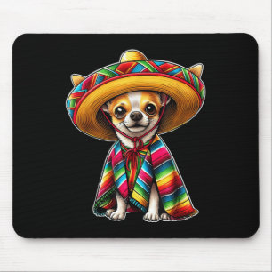 Cinco De Mayo 2025 Chihuahua Dog Lover Sombrero Ta Mouse Pad